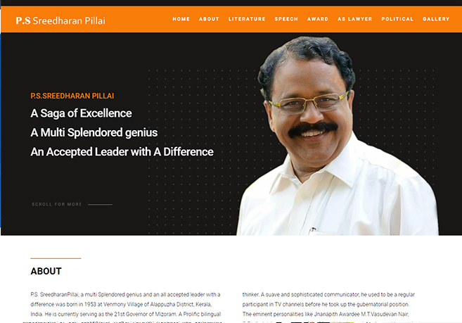 This is a image of our portfolio named P.S Sreedharanpillai for Quintesolutions